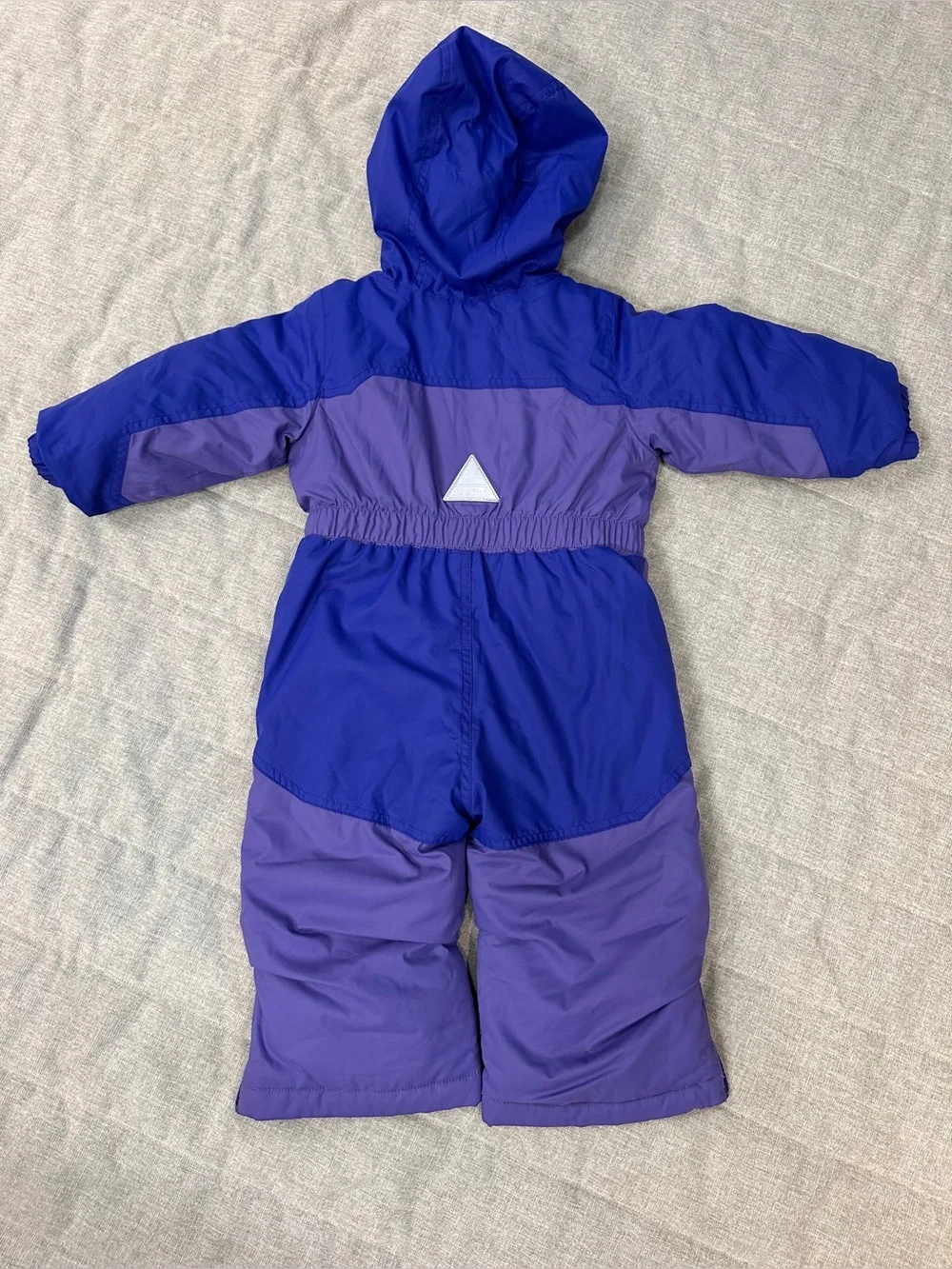 L.L.Bean Toddler Cold Buster Snowsuit Toddler 12-18 months Purple Grow Cuffs